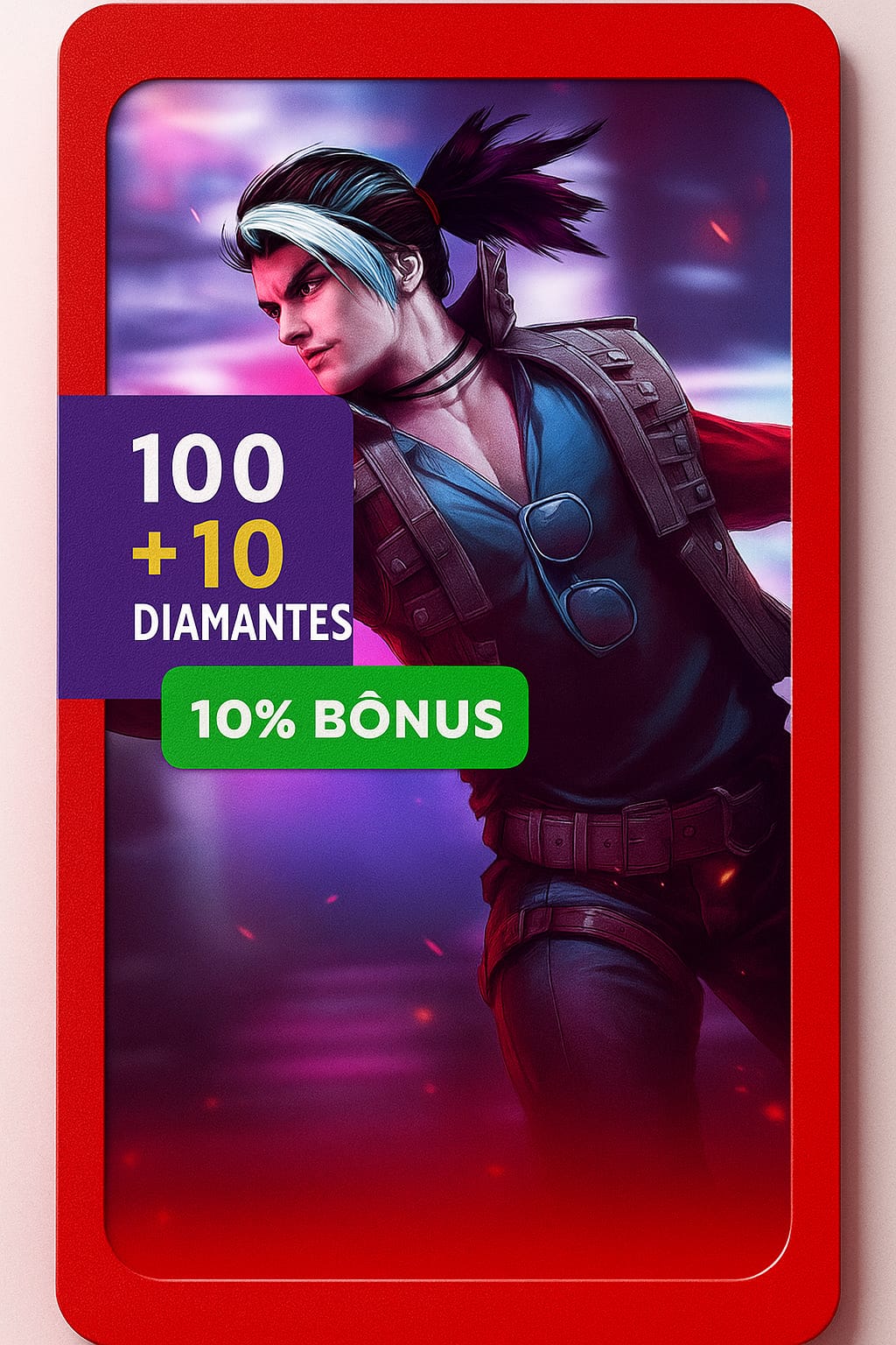 100 Diamantes + Bônus 10%